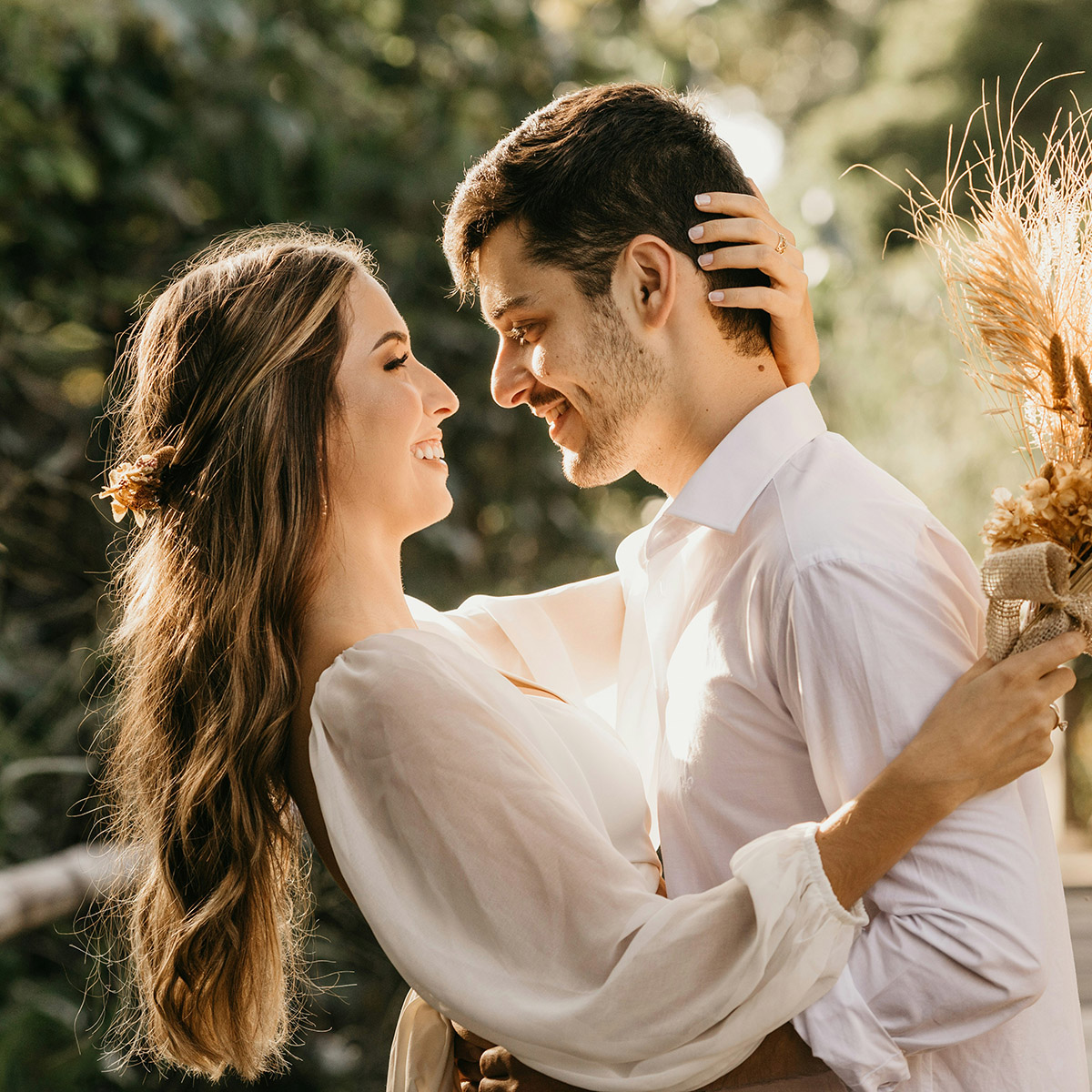 Couple walking together